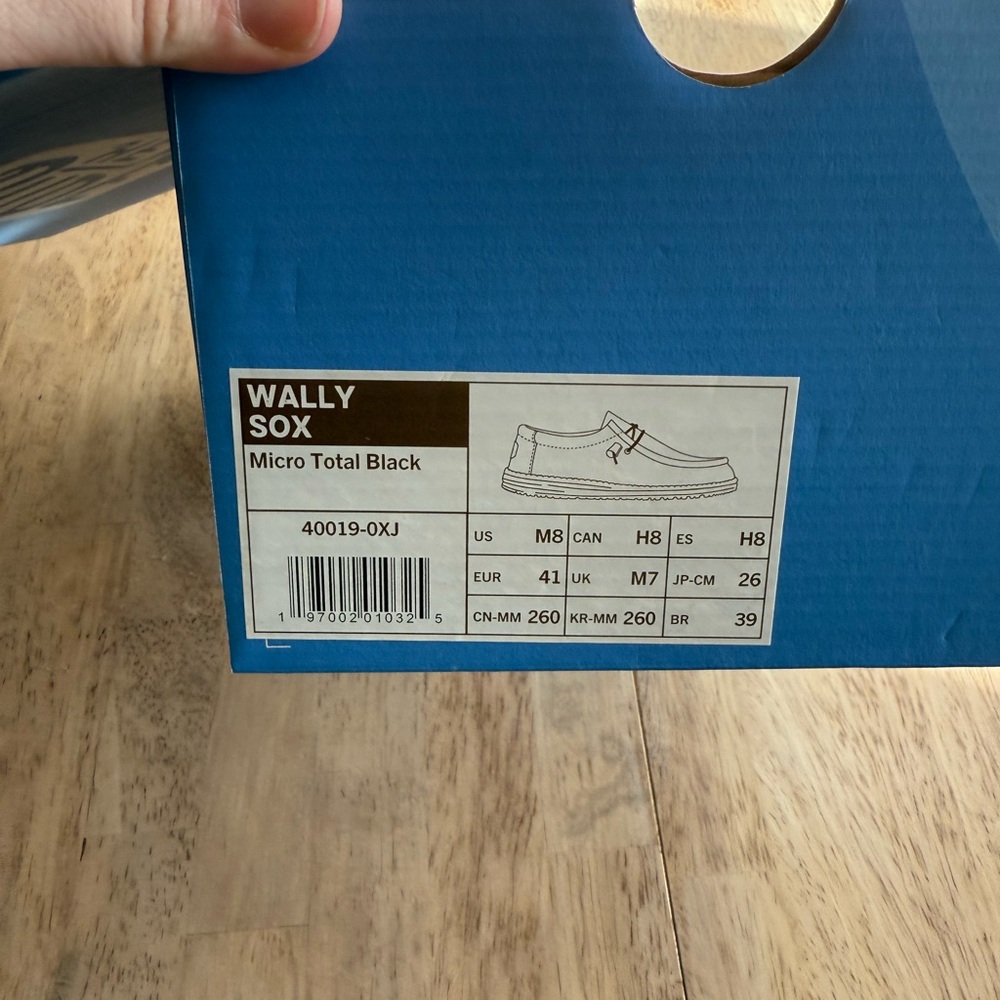 Hey Dude Black Knit Men's Sneakers - Picture 2 of 3
